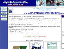 Tablet Screenshot of maplevalleyswimclub.org
